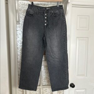 EUC universal thread gray distressed jeans